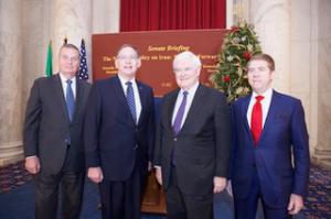 Gen. Jones, Sen. Boozman, Speaker Gingrich and Amb. Bloomfield at OIAC Senate Briefing