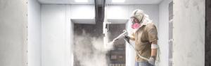 Powder coating booth