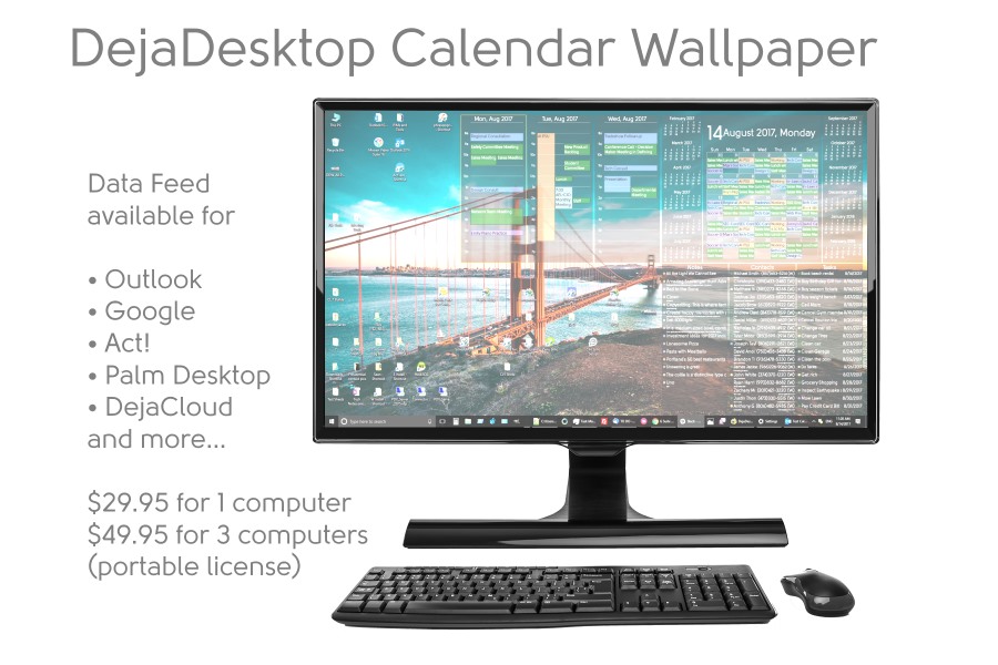 DejaDesktop Calendar Wallpaper