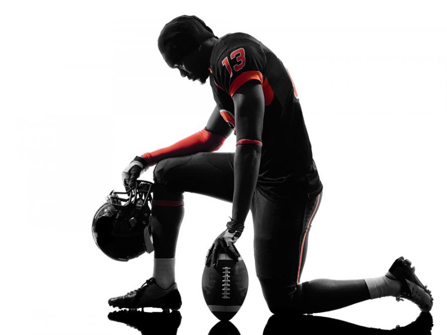 Player kneeling
