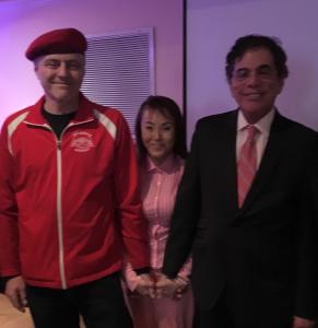Dr. Joel Singer with Curtis Sliwa at Park Avenue Stem Cell