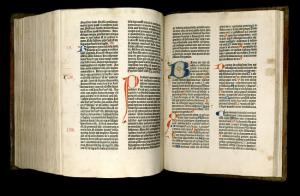 Gutenberg Bible, The Gutenberg Bible had a profound effect on the history of the printed book. Textually, it also had an influence on future editions of the Bible. It provided the model for several later editions, including the Great Bible and King James Bible