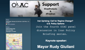 IAC: Honorable Rudy Giuliani to Speak at a Luncheon at the National Press Club