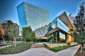 Uptown Dallas' McKinney & Olive has an inviting street-level access.